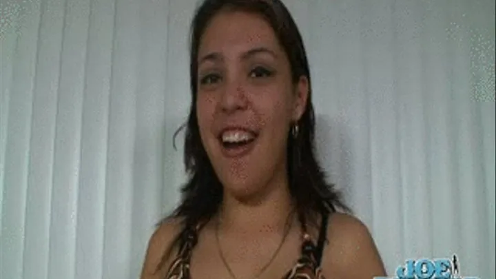 18yo Latina comes in for an Interview and end up with a mouthful!