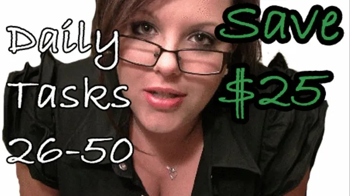 Tasks 26-50 SAVE $50!!!!!!