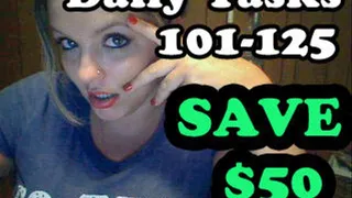 Tasks 101-125 SAVE $50!!!!!!