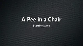 A Pee in a Chair