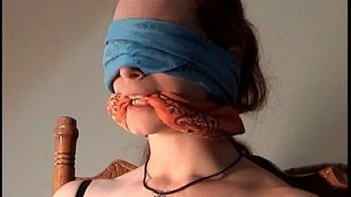 Pandora- Blindfolded, Necktie Cleave Gag Swapped For Bandana Gag