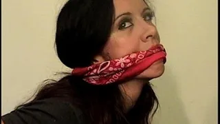 Kerri- Handcuffed, Yoga Pants, Barefoot, Cleave Gagged, Bent Over, Spanked