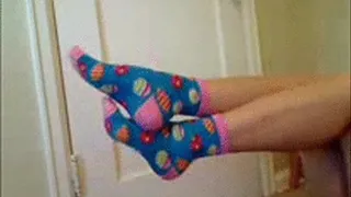 Pointing My Toes with my Cute Easter Socks Masturbation Instruction