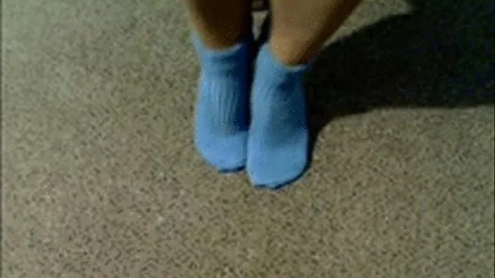 Cum On My Cute Blue Socks Tease