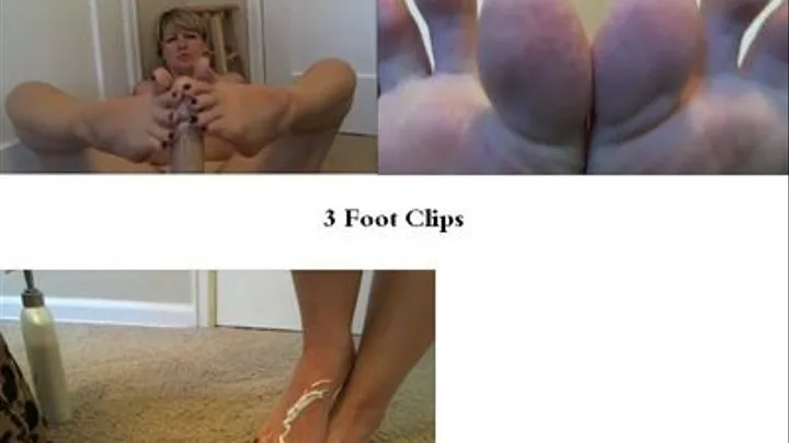 3 foot clips lotion footjob POV and toe worship