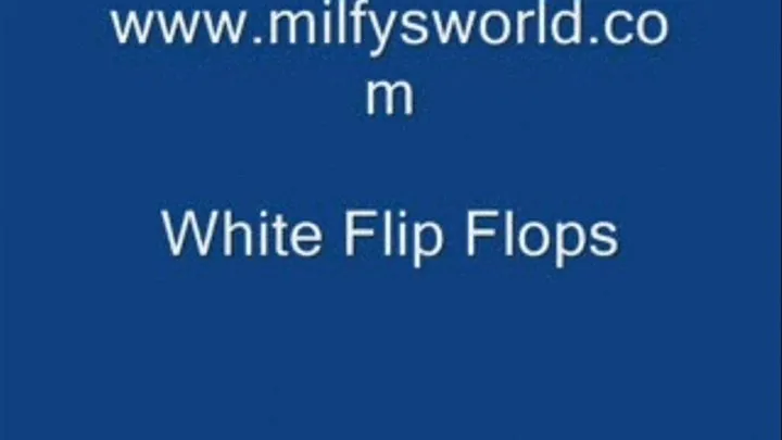 White Flip Flops For the Jerk Off