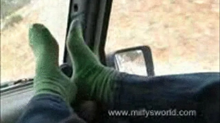 Road Feet Stocking Feet Green Feet Tease