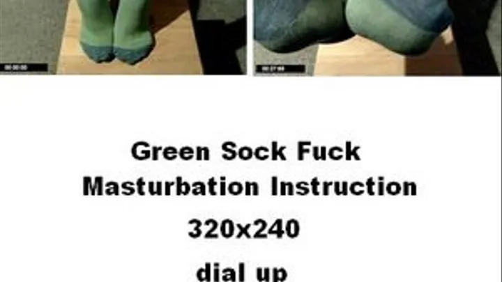 Fuck My Green Socks and Cum on them ............ dial up