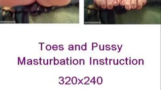 Toes and Pussy Tease Mast Inst