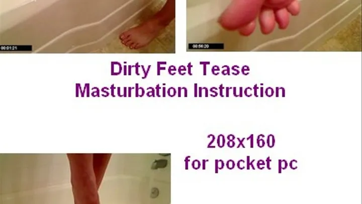 Dirty Feet Tease Masturbation Instruction for pocket pc