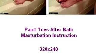 Painting My toes After a Bath ............. dial up