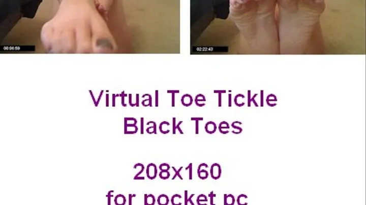 Virtual Toe Tickle Black Toes for pocket pc