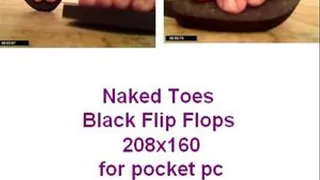 Naked Toes Black Flips for pocket pc