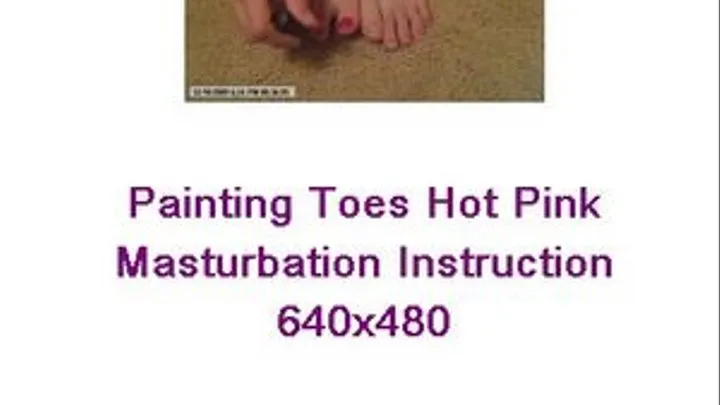 Painting My Sexy Toes Hot Pink