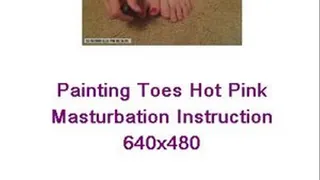 Painting My Sexy Toes Hot Pink