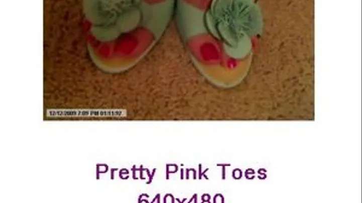 Pretty Pink Toes Flower heels