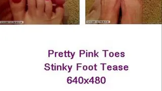 Stinky Pink Toes Tease
