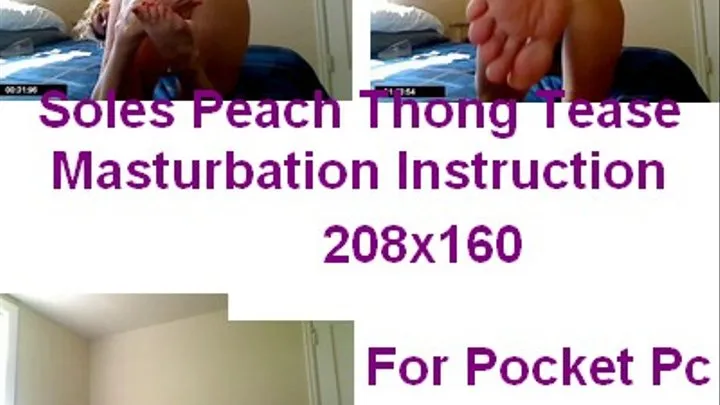 Soles Tease Peach Thong for pocket pc