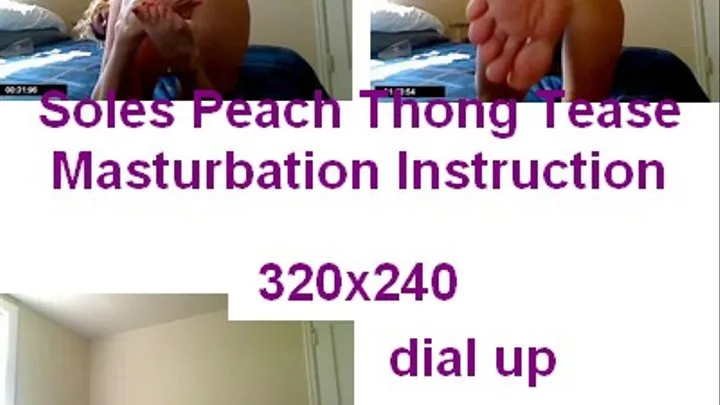 Soles Tease Peach Thong dial up