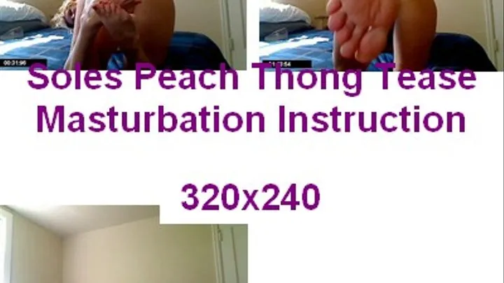 Soles Tease Peach Thong