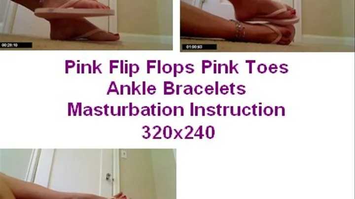 Pink Flip Flops Ankle Bracelet