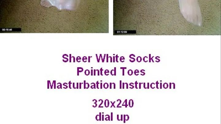 White Sheer Socks toe point mast inst .................. dial up