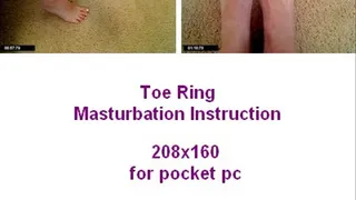 Toe Rings Tan Toes Masturbation Instruction for pocket pc