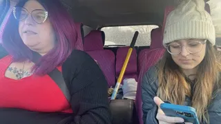 Cara & Jess Candid Car Ride Pt 1