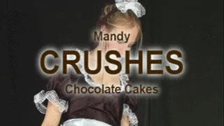 CRUSHING MESSY CHOCOLATE CAKES FRENCH MAID MANDY