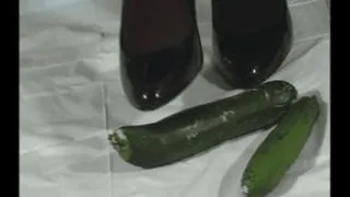 CRUSHING STOMPING YOUR DIRTY CUCUMBER IN HIGH HEELS MANDY