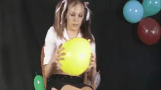 BALLOON BLOWING POPPING RIDING STRADLING CUTE MANDY FULL LENGTH