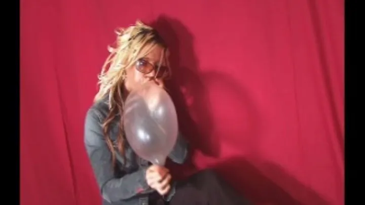 BALLOON CONDOM BLOWING POPPING RUBBING STRETCHING PART1