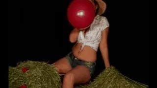 SEXY COWGIRL BALLOON BLOWING POPPING BLOW2POP RIDING Reeve