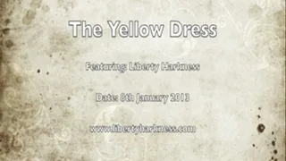 Full SCENE - Shemale Liberty in Yellow Dress Strips and Cums