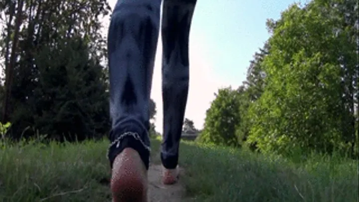 POV - Bare Outdoor Walk