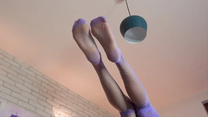 Sexy Legs And Weronika - Violet Stockings