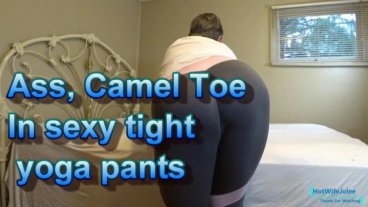 Ass, camel toe in tight yoga pants