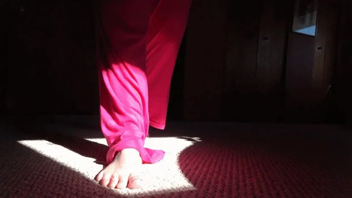 Sultry sexy bare foot worship