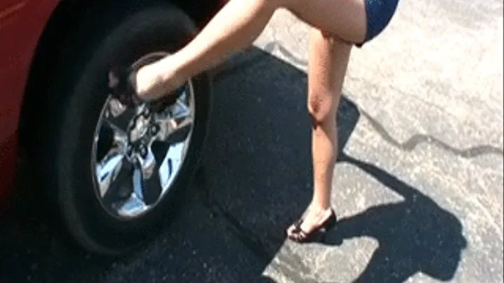 Jenna's Car Trouble Pumping The Gas