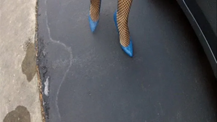 Jenna Wears Fishnets and Barefoot 5 17