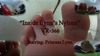 Inside Lynn's nylons - (extreme pov)