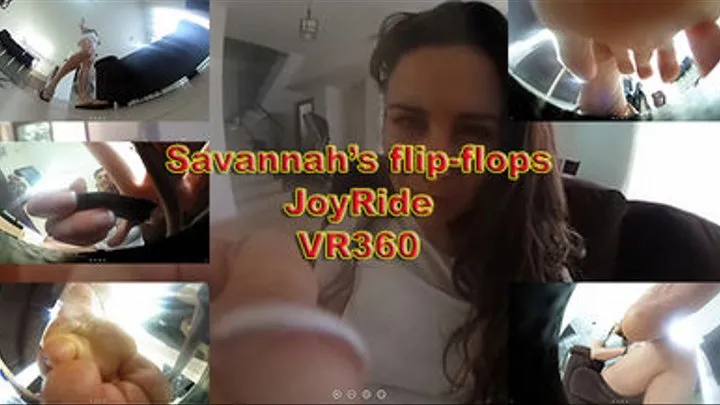 Savannah's flip-flops joyride - extreme pov