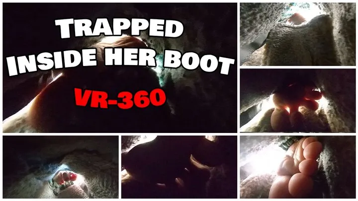 Trapped inside her boot