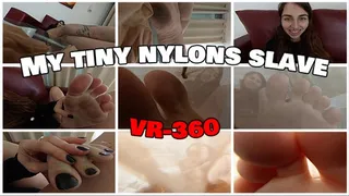 My tiny nylons slave