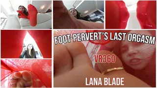 Foot-pervert's last orgasm