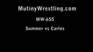 MW-655 Carlos vs Summer Mixed Wrestling Domination Part 2