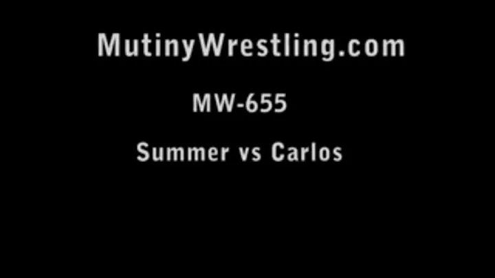 MW-655 Carlos vs Summer Mixed Wrestling Domination Part 1