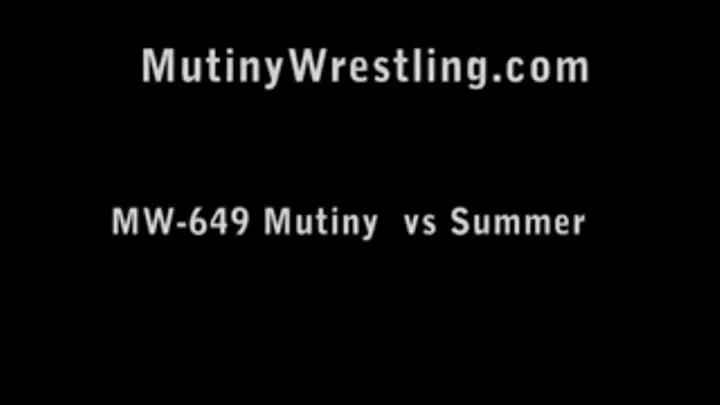 MW-649 Mutiny vs Summer Schoolgirl catfight wrestling Part 2