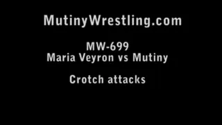 MW-699 Maria vs Mutiny Crotch attacks. Cunt busting. Pussy punching.