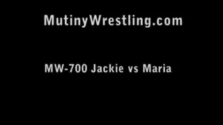 MW-700 Jackie vs Maria Veyron Full Video (Leg + back stretching domination)